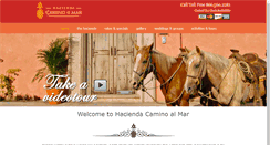 Desktop Screenshot of haciendacaminoalmar.com